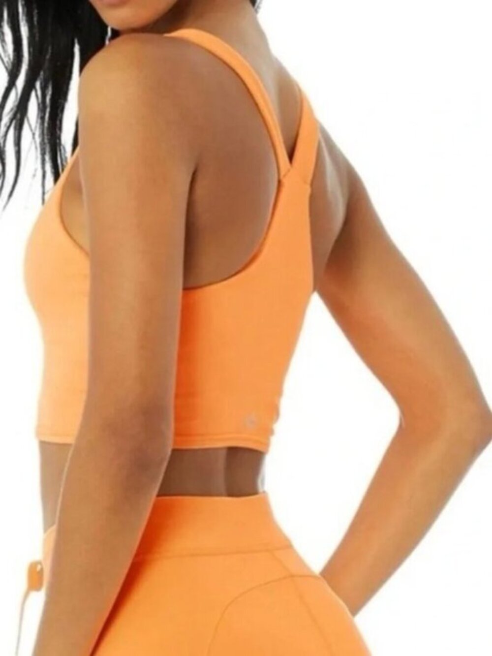 Alo Yoga Airbrush Real Cropped Long Line Tank Sports Bra